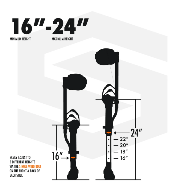 Styltor Sur-Pro S1 enkelsidiga magnesium 40-60 cm - Bild 11