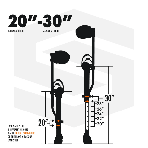 Styltor Sur-Pro S1 enkelsidiga magnesium 50-75 cm - Bild 11