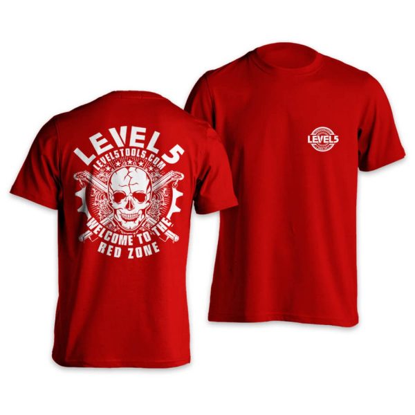 T-Shirt Level5 röd medium