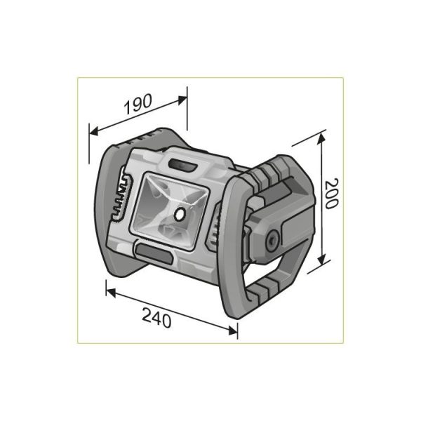 Byggplatslampa Flex LED CL2000 18.0 18V - Bild 4